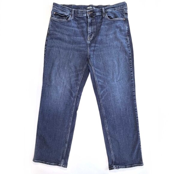 Old Navy 40x32 Stretch Blue Jeans Men's Loose Fit - Picture 4 of 8